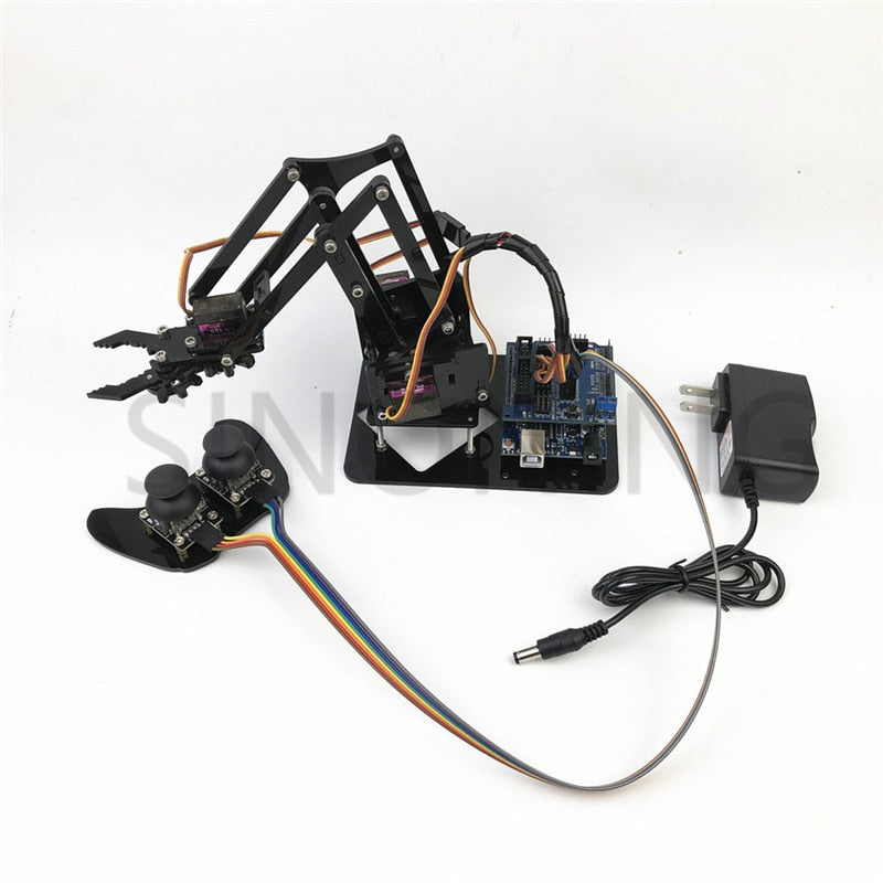 4DOF manipulator arduino Robotic arm remote control ps2 mg90s SNAM1900