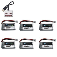3.7V 400mah Battery and 6-Port Charger For SYMA X15 X5A-1 X15C X15W H31 X4 H107 KY101 E33C E33 U816A V252 H6C RC Spare Parts