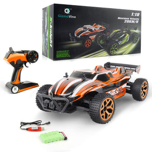 1/18 Scale RC Car 4CH Off-Road Vehicles Model Toy 20km/h High Speed Dirt Bike Electric Remote Control Car for Kids Toys Big Sale