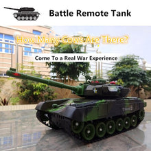 54CM Super Large Track Rolling Remote Control Tank Can Launch Combat turret 360° Rotating analog Sound Simulation Bombing 2.4GHZ