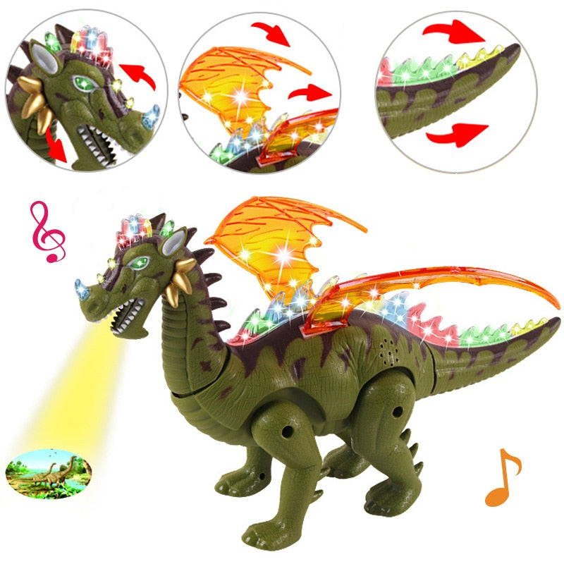 Projection Sounding Flashing Electronic Jurassic Dinosaur Cool Animals Toys Flashing Lovely Electronic Toys For Birthday Gift
