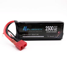 Limskey Power Upgrade to 7.4V 5000MAH (2pcs*2500mah 7.4V ) 40C 2S lipo battery T plug for Wltoys 12428 12423 RC Car Parts