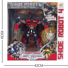 35cm Deformation Robot Toys Car War Hornet Battle Blades Optimus Prime Movie Film 4 Model Classic Edition Gifts Boy toys