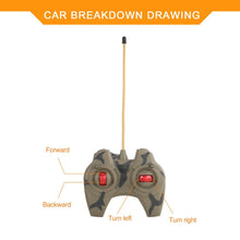 1:14 4CH Simulation RC Military Tank Turret Rotation Light & Music Remote Control Model Long Distance Control Kids Toy Gift