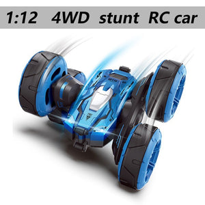 1:12 Rc car 4wd large size off-road remote control car drift stunt deformation double-sided car wheel rechargeable children toy