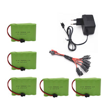 6v 3000mAh Battery with Charger For RC Cars Robots Tanks Gun Boats 6v NiMH Battery AA 2400mah 6v Rechargeable Battery Pack