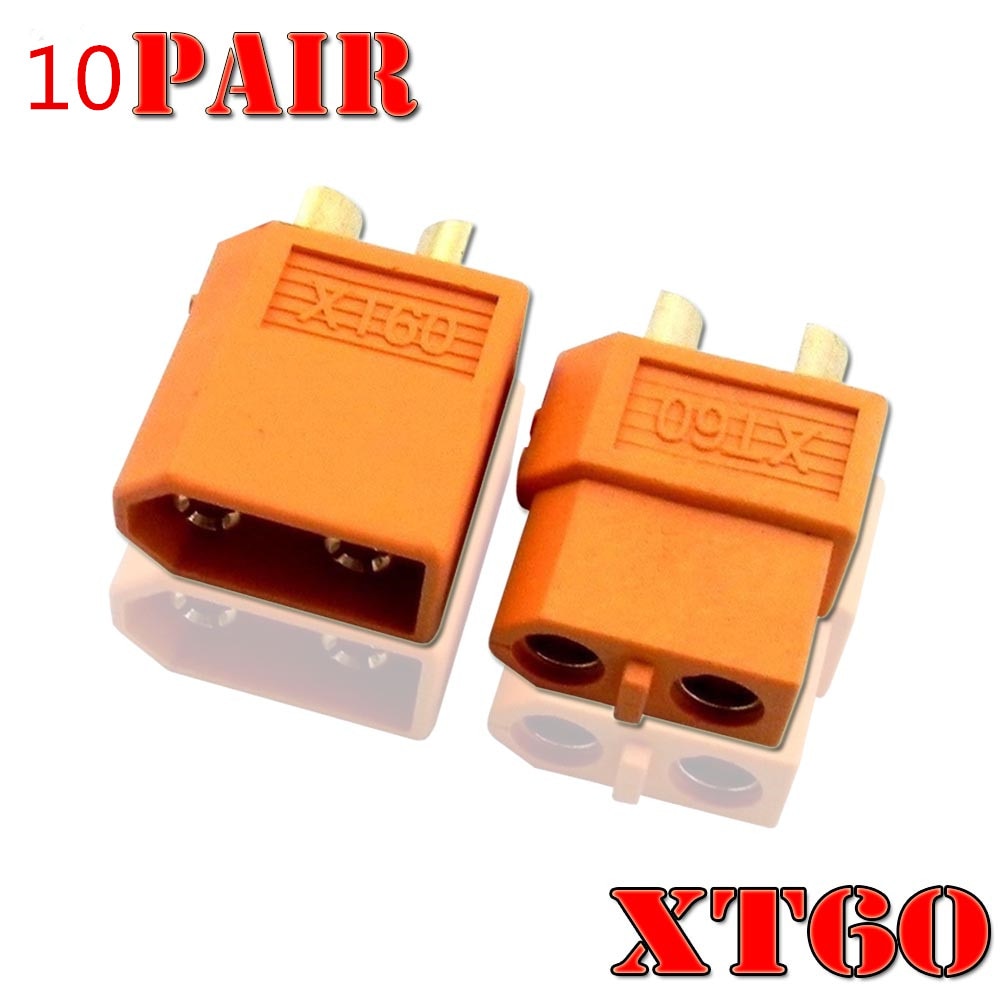 10 Pairs Of XT60 XT-60 XT 60 Plug Male Female Bullet Connectors Plugs