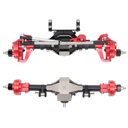 SCX10 Aluminum CNC Anodized Full Front Rear Portal Axle for 1/10 RC Crawler Car Axial SCX10 II 90046 90047 Upgrade Parts