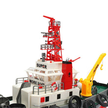 Henglong 3810 63cm 2.4G RC Rowing Boat with Water Cooling System Toy Gift RC Boat Remote Control Speedboat Water Toy for Outdoor