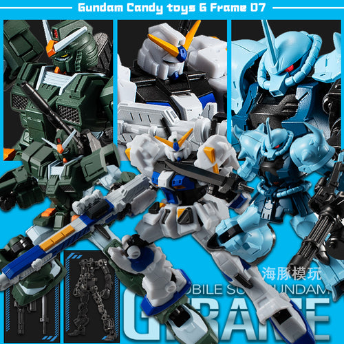 BANDAI SHOKUGAN Model 3 Pieces Set GUNDAM RX-78-2 GOLF Mobile Suit Kids Toys