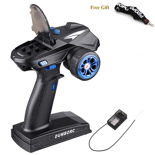DumboRC X6 X4 X6P 2.4G 6CH Transmitter w/ X6FG Gyro X6F Receiver LED Light Set for 1/10 1/8 Crawler Axial SCX10 D90 RC Car Boat