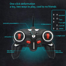 Rc Transformer 2 in 1 RC Car Driving Sports Cars drive Transformation Robots Models Remote Control Car RC Fighting Toy Gift