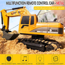 2.4Ghz 6Ch 1:24 Rc Excavator Mini Rc Truck Rechargeable Simulated Excavator Gift Toy For Kids
