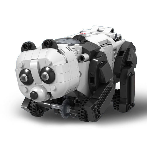 427PCS Winner Building Block Assemble Button Switch RC Electric Panda Imitation Animal Robot Educational Creator DIY Model Toy