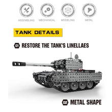 RCtown Stainless Steel Assembly Remote Control Tank 952PCS Wireless Remote Control Military Model Toy