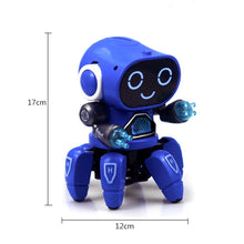 New Product Dancing Electric Six-claw Small 6 Robot RC Robot Light Funko Pop Music Children Boy Girl Intelligent Sensing Robot