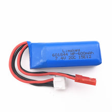 7.4V 600mAh 20C Lipo Battery for WLtoys K969 K979 K989 K999 P929 P939 RC Car Parts 2s 7.4v Battery 5pcs/lots