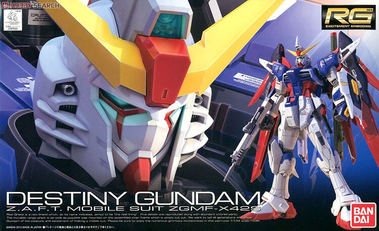 Bandai Gundam 81595 RG 1/144 Destiny Mobile Suit Assemble Model Kits Action Figures Plastic Model toys