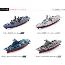 None 2.4G Remote Control Military Warship Model Electric Toys Waterproof Mini Aircraft Carrier/Coastal Escort Gift for Kids