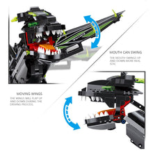 1166Pcs/Set APP Controlled RC Balanced Programming Dinosaur Building Kit Toys Games For Children Adult- Black