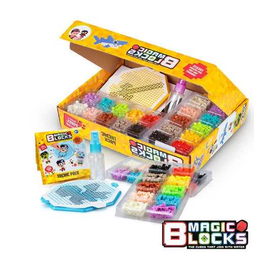 1200beads Water Droplets Bead Toy accessory kit Particles Magic Pixel Blocks DIY Handmade Assembled Spell Plug Gift for Children