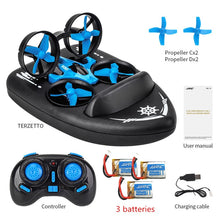 Upgraded H36 JJRC H36F Terzetto 1/20 2.4G 3 In 1 RC Vehicle Flying Drone Land Driving Boat Mini Drone Model Toys RTR VS E016F