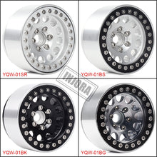 INJORA 4Pcs Aluminum Alloy 1.9 Beadlock Wheels Rims for 1/10 RC Crawler Axial SCX10 SCX10 II 90046 Traxxas TRX4 D90