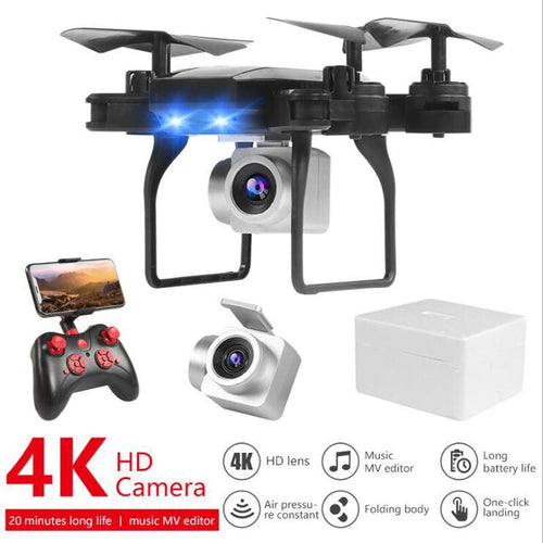 4k Dron HD Camera Long Battery Life RC Helicopter Wifi FPV Quadcopter Altitude Kid's Toys Zino Pro Profissional Drones Eachine