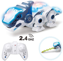 RC Dinosaur Toy, Smart Dinosaur Robotic Toys, Remote Control Smart Robotic Dinosaur with Telescopic Tongue Electronic Pets Toy