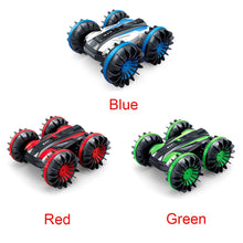 2.4GHz 4WD 1:18 Waterproof 360 Degree Spins Double-sided Stunt Rotatable RC Car Off Road Gift Vehicle Amphibious Boat Birthday