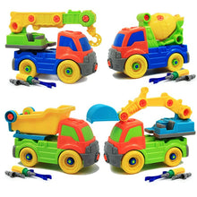 26cm Screwing Blocks MIXER Truck Take Apart Toy Car Screws DIY Assembly Car Toy for Kids Truck Model Building Kits Plastic Toy