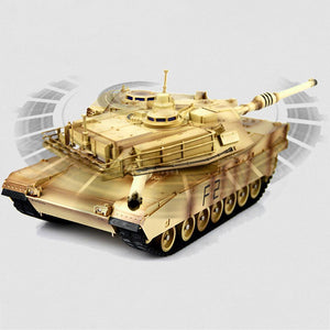 1:24 M1A2 Tank Toy Children Remote Control Car Model 2.4GHz Kids Early Eductional Parent-child Interactive Puzzle