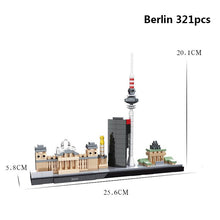 City Architecture Compatible Legoingly New York Berlin Venice Budapest Louvre Pair America Model Buildings Blocks Kits Kids Toys