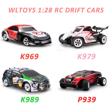 Wltoys 1:28 RTR RC Car 2.4G 4WD 4 Channles 30KM/H RC Drift Car Racing Car K969/K979/K989/P939 For Selection Remote Control Car