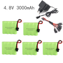 4.8v 3000mAh Ni-MH AA Battery and Charger For RC Car Robot Tank Gun Boat 4.8v 2400mah 4.8v Rechargeable Battery Pack