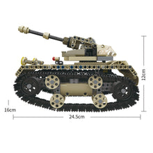 MoFun-13010/13011 2.4G 4H USB Charging Building Block Simulated Heavy Track Tank 497pcs DIY Electric RC Tank Model For Children