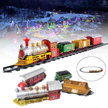 12pcs Classic Christmas Train Christmas Festival Child Gifts Decor Ornament Gift 2 STYLE Lights & Sounds