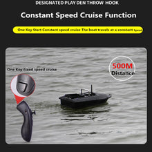 Fixed Speed Cruise New Function Intelligent Wireless Rc Lure Boat Bait Boat 500M 1.5KG Fish Finder RC Fishing Boat With Free Bag