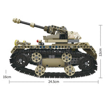 MoFun-13010/13011 2.4G 4H USB Charging Building Block Simulated Heavy Track Tank 497pcs DIY Electric RC Tank Model For Children