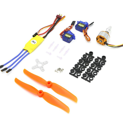 A2212 2200KV Brushless Motor 30A ESC Motor 6035 Propeller SG90 9G Micro Servo for RC Fixed Wing Plane Helicopter