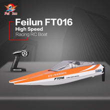 Feilun FT016 RC Boat 30km/h High Speed Racing Boat Remote Control Flipped Water Cooling Speedboat Electric Toy Xams Gift for Kid