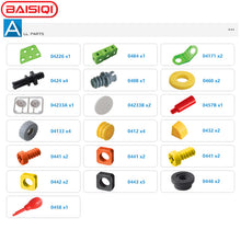 2 in 1 BAISIQI 6824 Intelligent Assembly tool set model Create DIY toy Screw block kit for 5-6-7-8-9 year old kid child boy