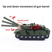 High Simulation Electric RC Tank 4 Channels Remote Control Battle Tanks Model Toys For Boys Children Christmas Gift