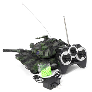 1:32 RC War Tank Tactical Vehicle Main Battle Military Remote Control Tank with Shoot Bullets Model Electronic Hobby Boy Toys
