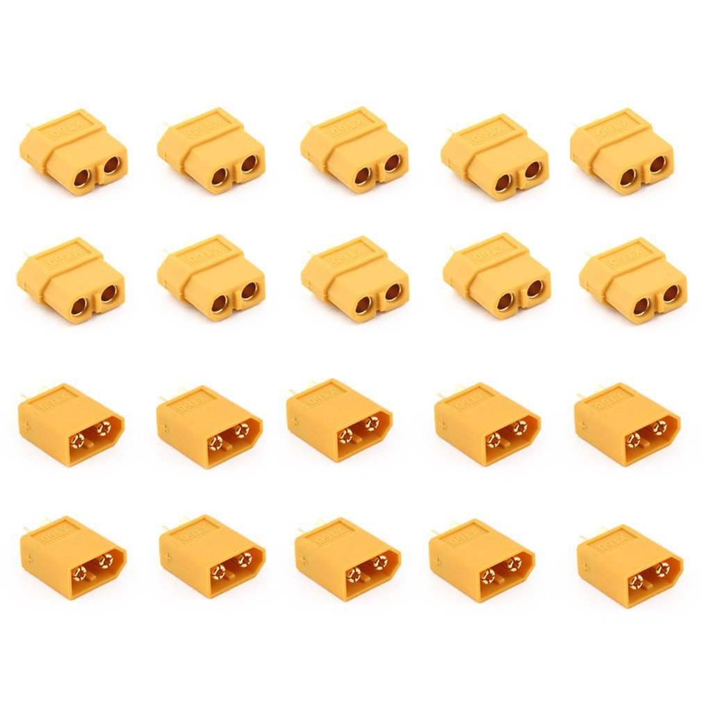 New 10 Pairs XT60 Male + Female Plugs Bullet Connectors for RC Lipo Battery and Motor Drone Accessories Plug and Play