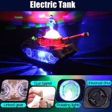 Super Mini Electric Tank Model Tank Electronic Toys Tank with Music and Flash Light for Children Kids Birthday Gifts