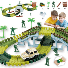 Railway Gift Road Model Military DIY Toy Car Kits Assembly Building Blocks Accessories Boys Kids Education Electric Track