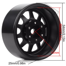 INJORA 107g/pcs Metal Alloy 1.9 Beadlock Wheel Rims for 1:10 RC Crawler Axial SCX10 90046 Traxxas TRX4 Redcat GEN8