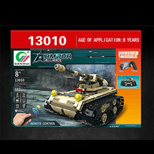 MoFun-13010/13011 2.4G 4H USB Charging Building Block Simulated Heavy Track Tank 497pcs DIY Electric RC Tank Model For Children