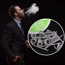 PIRATE COIL 10pcs SS316L Wire Heating Wire For Rda Rba Rebuildable Diy Atomizer Coil Alien 0.25 ohm (0.3*0.8FLAT+32GA)